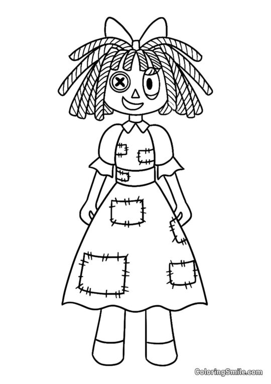 Ragata z Niesamowitego Cyfrowego Kręgu - Kolorowanka