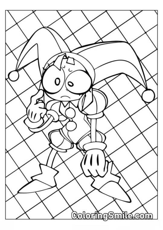 Pomni na sprawdzonym tle - Kolorowanka