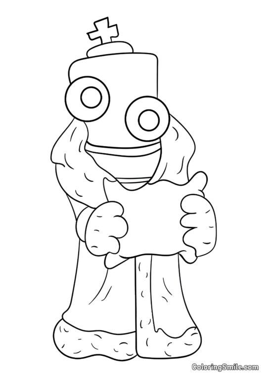 Koral z poduszką - Kolorowanka