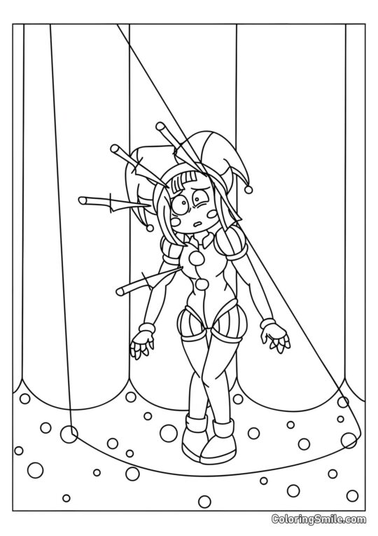 Pomni na scenie - Kolorowanka