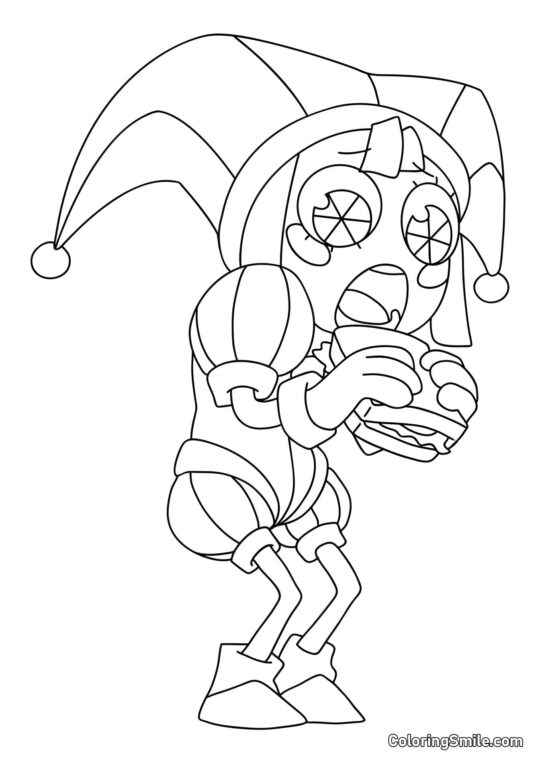 Pomni jest kanapką - Kolorowanka