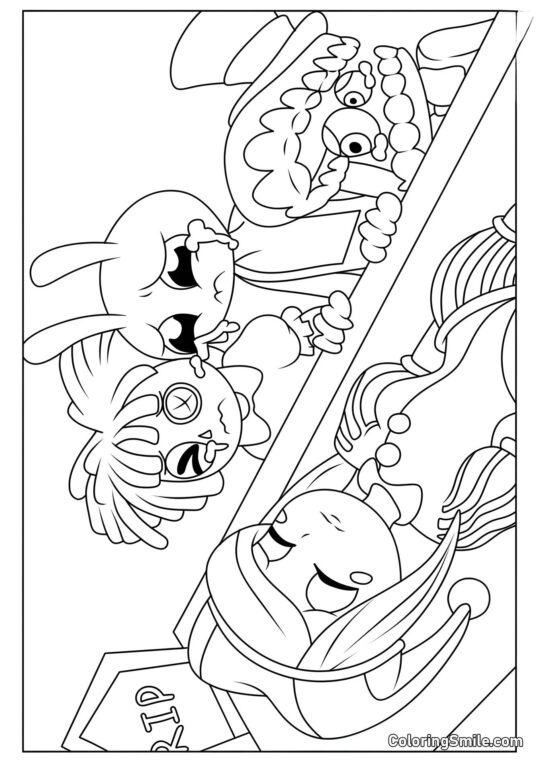 Pomni dotyka świata - Kolorowanka