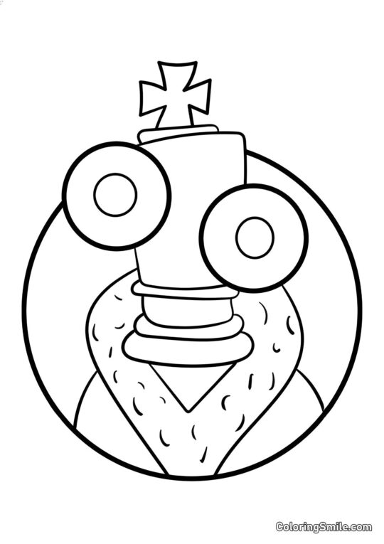 Portret Korala - Kolorowanka