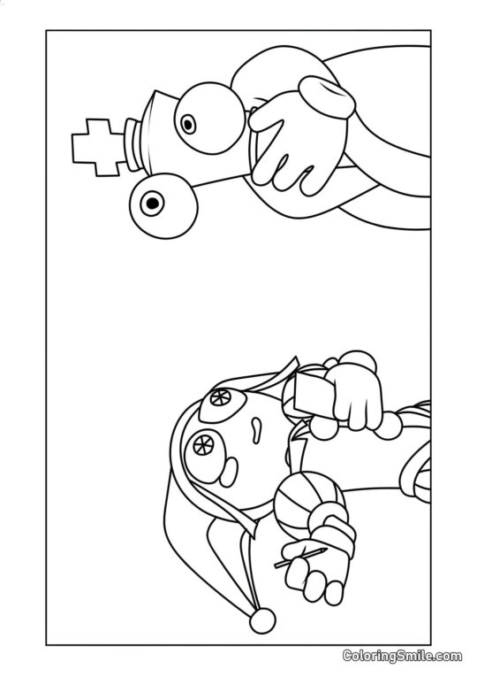 Pomni i Koral - Kolorowanka