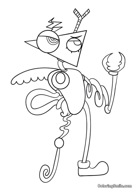 Zubl z Niesamowitego Cyfrowego Kręgu - Kolorowanka