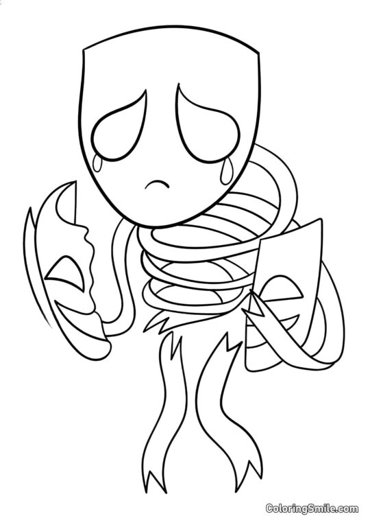 Nieszczęśliwa Gangl - Kolorowanka