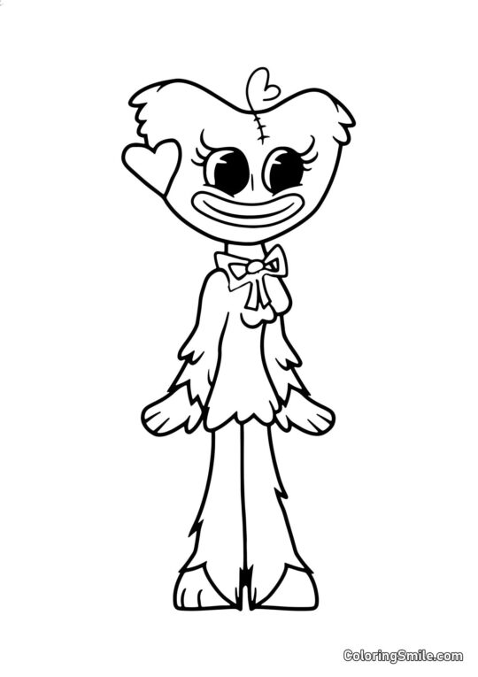 Uroczy potwór Kissy Missy Uroczy potwór Kissy Missy - Kolorowanka