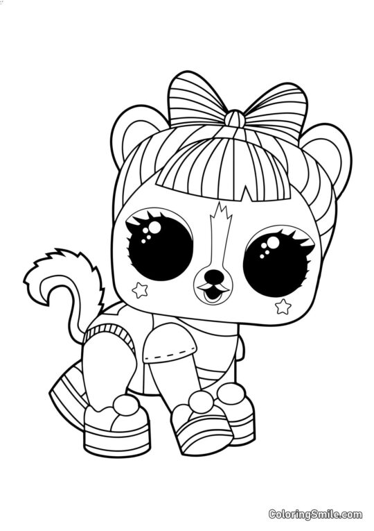 LOL pupile Skunss Ra-ra - Kolorowanka