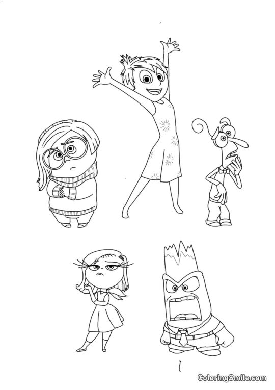 Pierwsze emocje Riley Pierwsze emocje Riley - Kolorowanka