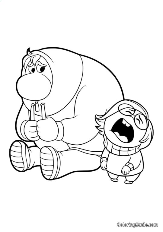 Emocje Wstydu i Smutku Emocje Wstydu i Smutku - Kolorowanka