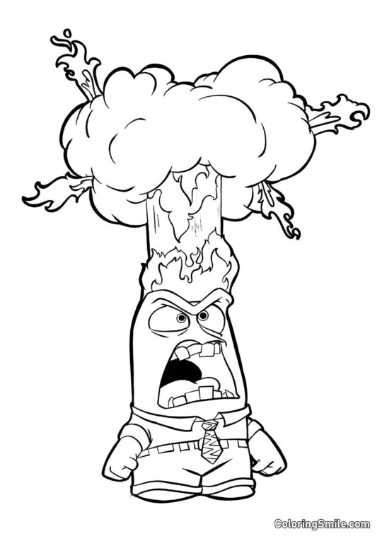 Eksplozja Emocji Złości Eksplozja Emocji Złości - Kolorowanka