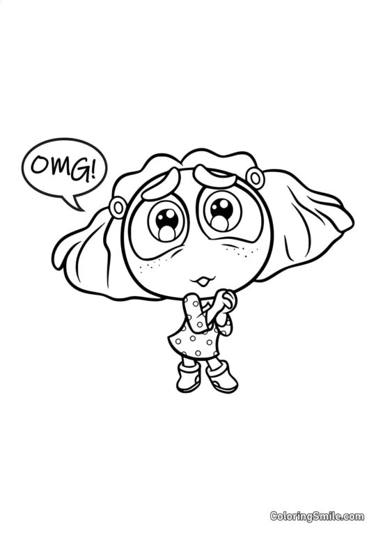 Zazdrość z dużymi oczami Zazdrość z dużymi oczami - Kolorowanka