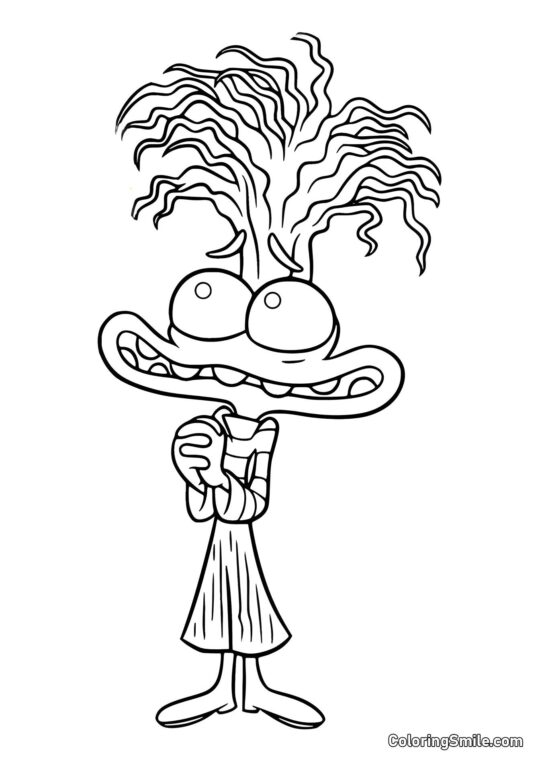 Niepokój z dużymi oczami Niepokój z dużymi oczami - Kolorowanka