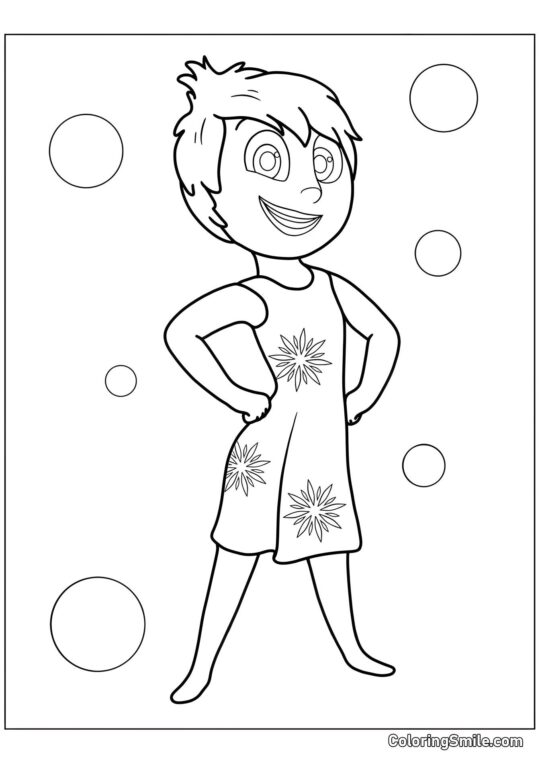 Wesoła Emocja Radości Wesoła Emocja Radości - Kolorowanka