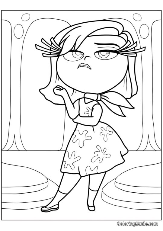 Niezadowolona Emocja Wstrętu Niezadowolona Emocja Wstrętu - Kolorowanka