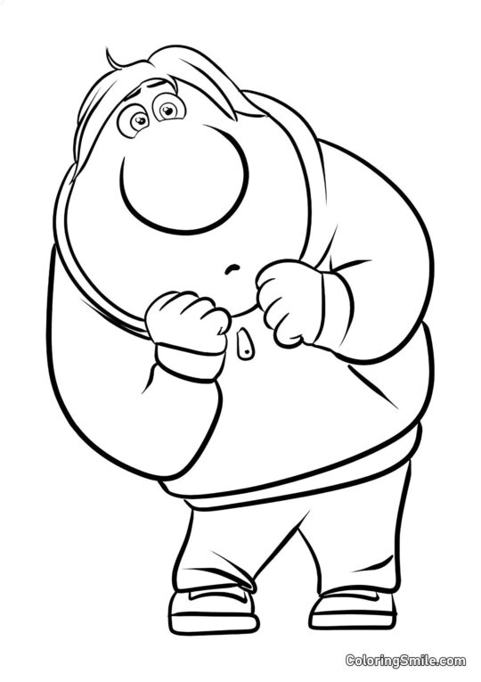 Emocja Wstydu w pełnym wzroście Emocja Wstydu w pełnym wzroście - Kolorowanka