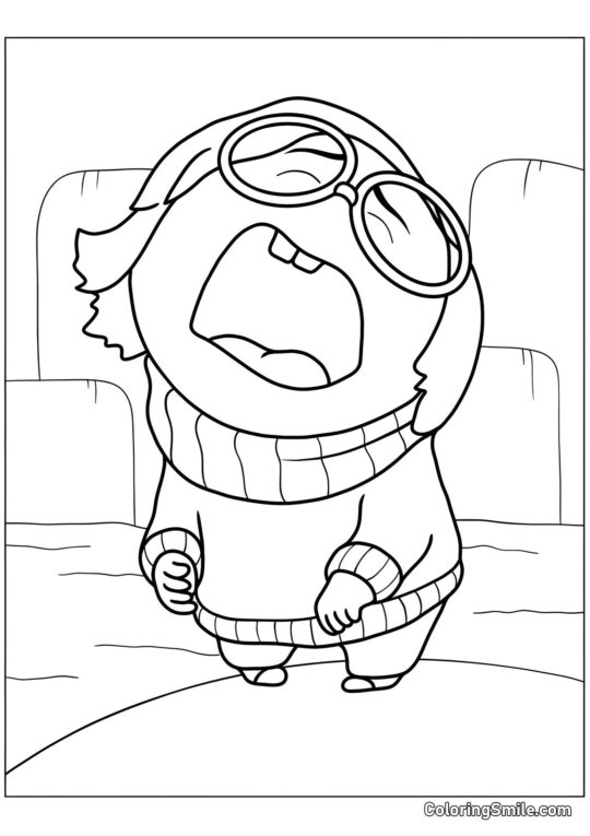 Wrażliwa Emocja Smutku Wrażliwa Emocja Smutku - Kolorowanka