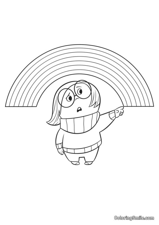 Smutek i tęcza Smutek i tęcza - Kolorowanka