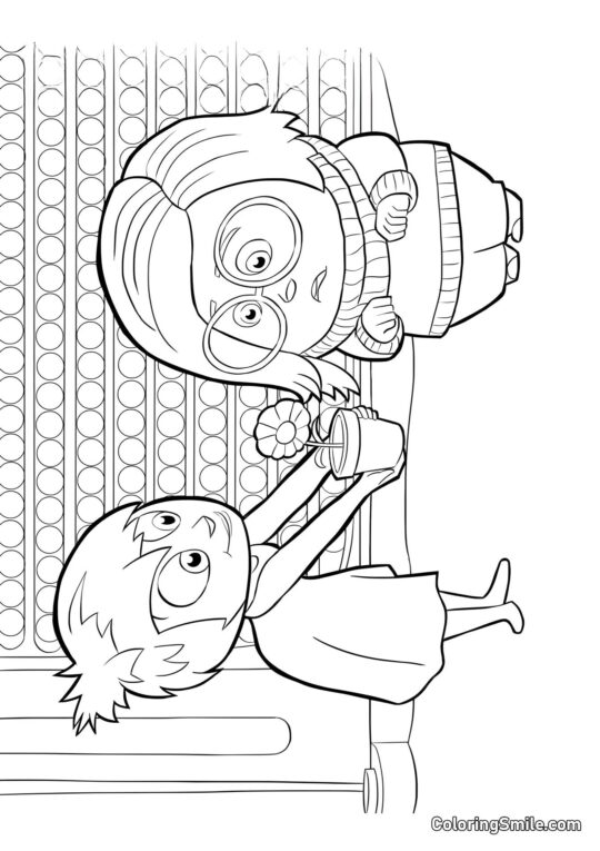 Emocje Radości i Smutku Emocje Radości i Smutku - Kolorowanka