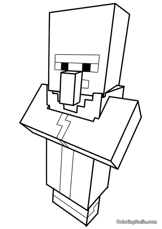 Mieszkaniec Wioski - Kolorowanka