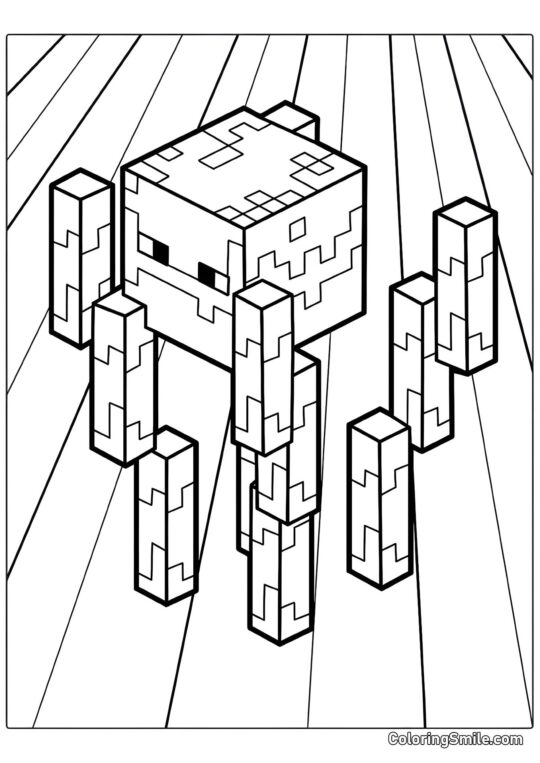 Blaze z Minecrafta - Kolorowanka