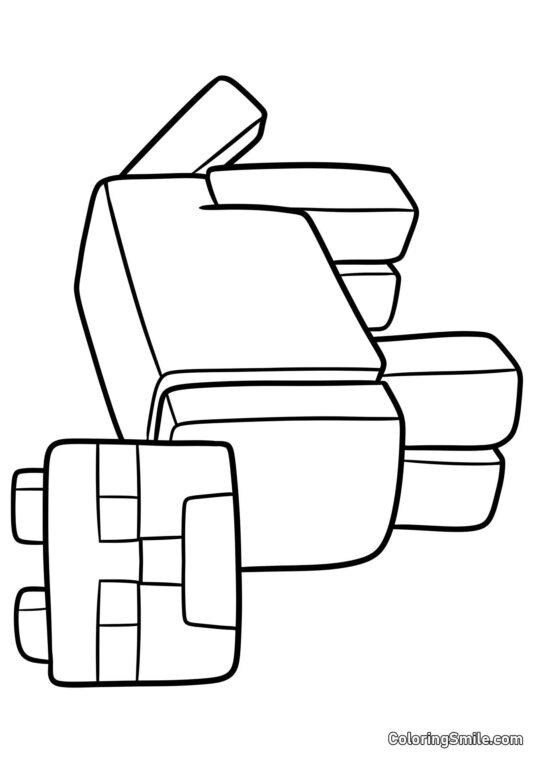 Ocelot z Minecrafta - Kolorowanka