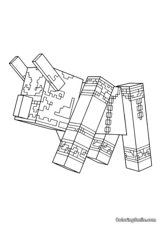 Ravager z Minecrafta - Kolorowanka
