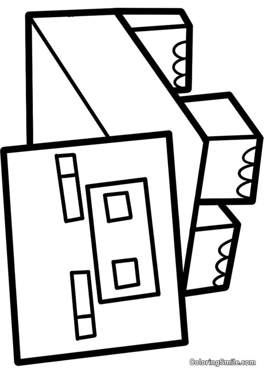 Świnia z Minecrafta - Kolorowanka