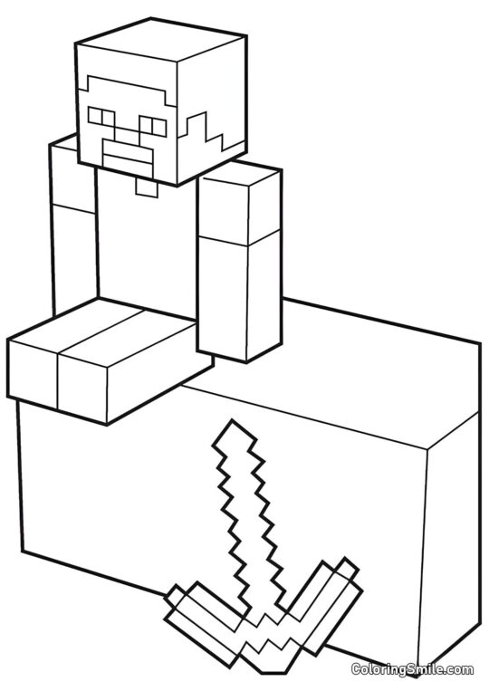 Człowiek z Kilofem - Kolorowanka