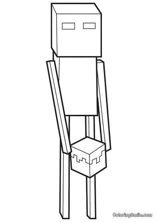 Enderman - Kolorowanka