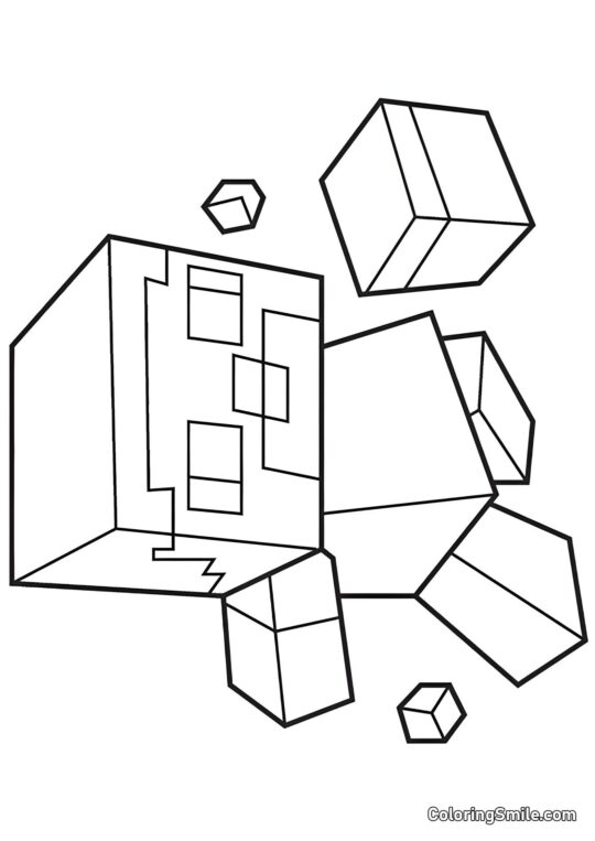Mały Steve - Kolorowanka