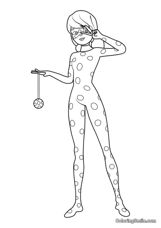 Biedronka w pełnej długości Biedronka w pełnej długości - Kolorowanka