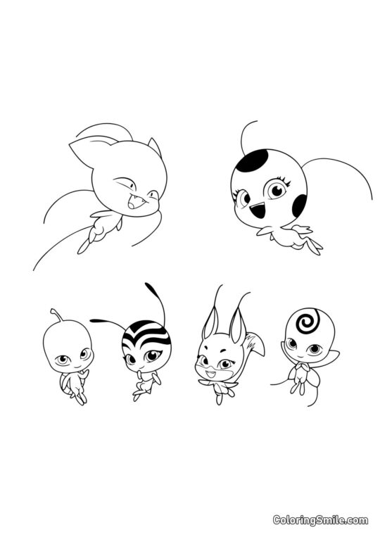 Kwami Kwami - Kolorowanka