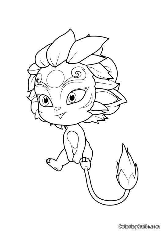 Mei Shi, strażnik lwa Mei Shi, strażnik lwa - Kolorowanka