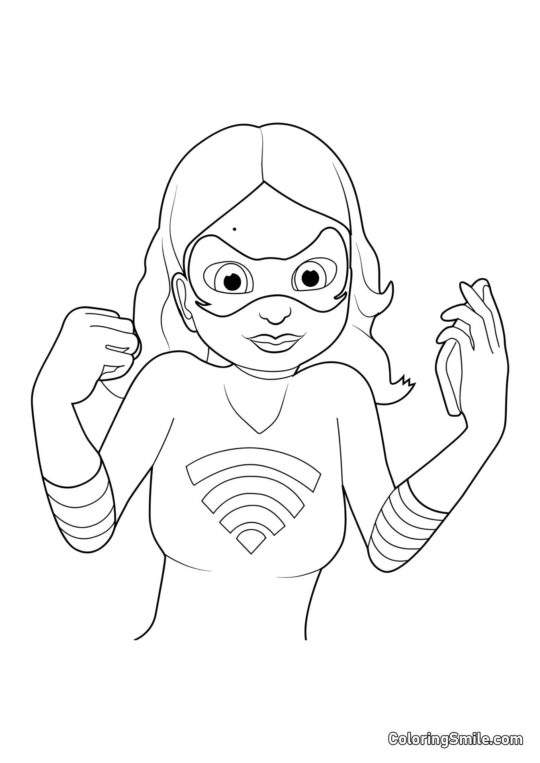 Alya jako Lady Wifi Alya jako Lady Wifi - Kolorowanka