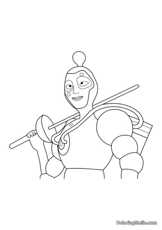 Nino jako The Bubbler Nino jako The Bubbler - Kolorowanka