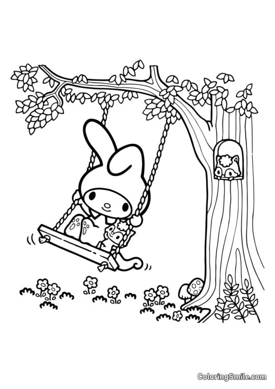 Moja Melodia na Huśtawkach Moja Melodia na Huśtawkach - Kolorowanka