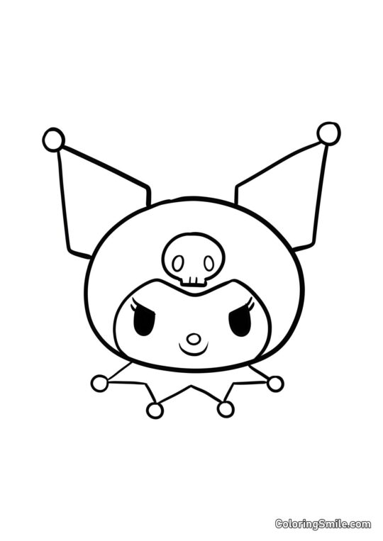 Kuromi Głowa Kuromi Głowa - Kolorowanka