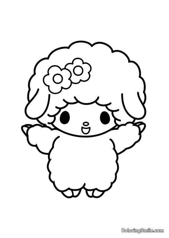 Owca Pianino z Mojej Melodii Owca Pianino z Mojej Melodii - Kolorowanka