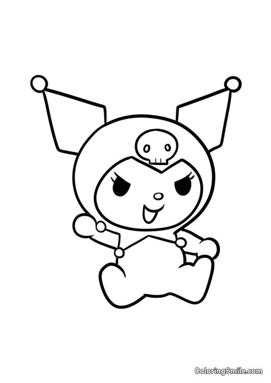 Zając Kuromi Zając Kuromi - Kolorowanka