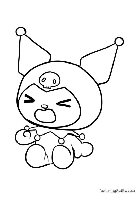 Kuromi Płacze Kuromi Płacze - Kolorowanka