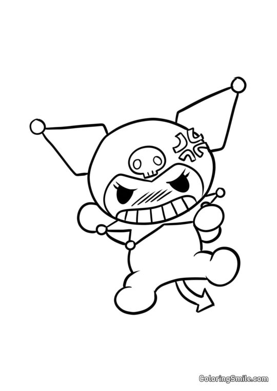 Kuromi Zła Kuromi Zła - Kolorowanka