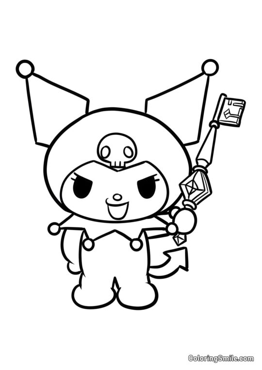 Kuromi i Klucz Melodii Kuromi i Klucz Melodii - Kolorowanka