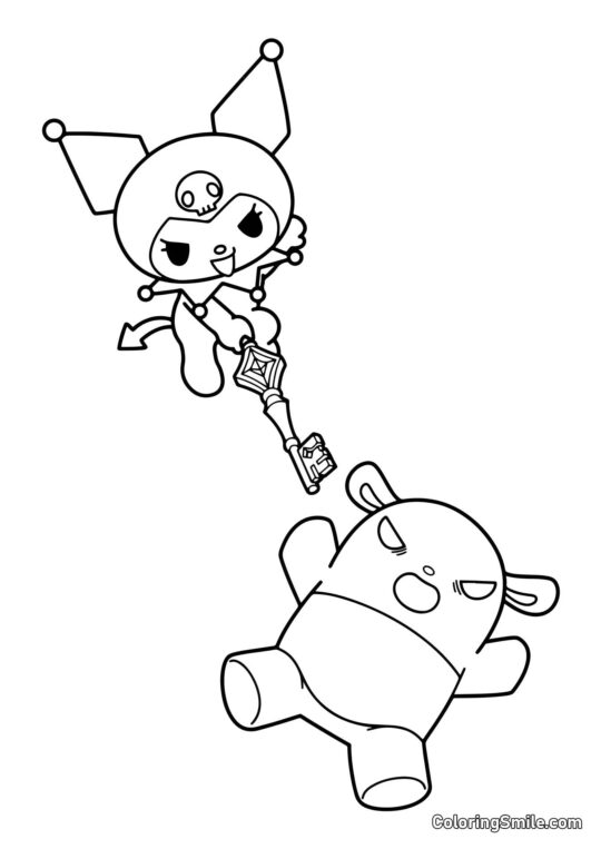 Kuromi i Baku Kuromi i Baku - Kolorowanka