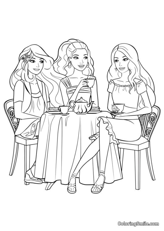 Herbata z Barbie Herbata z Barbie - Kolorowanka