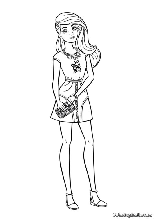 Barbie w Los Angeles Barbie w Los Angeles - Kolorowanka