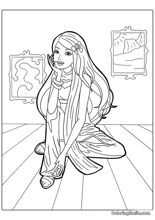 Aktorka Barbie Aktorka Barbie - Kolorowanka