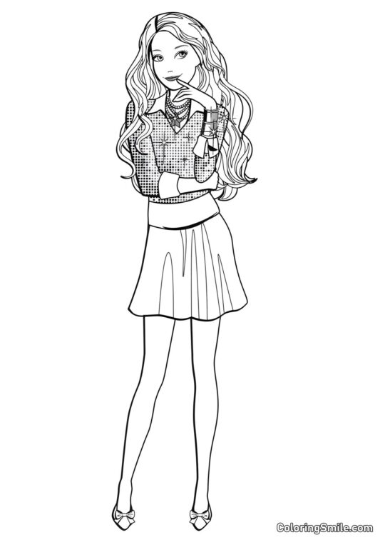 Cunning wins over Barbie Cunning wins over Barbie - Kolorowanka