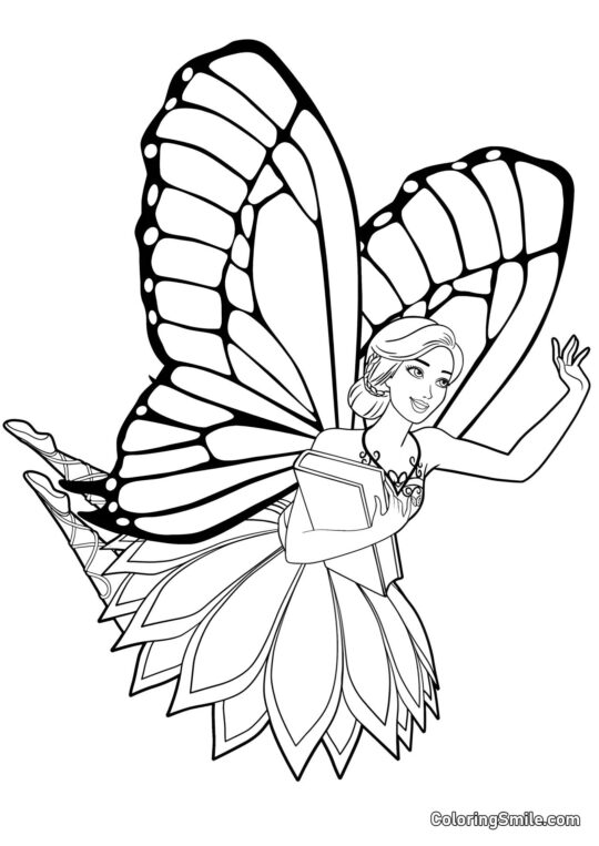 Wróżka Barbie Wróżka Barbie - Kolorowanka