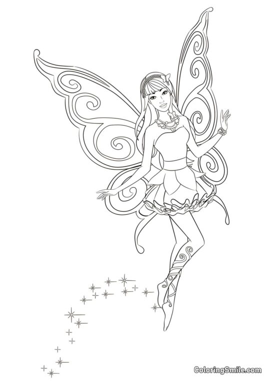 Wróżka Barbie Wróżka Barbie - Kolorowanka